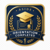 ASIDE Orientation Badge